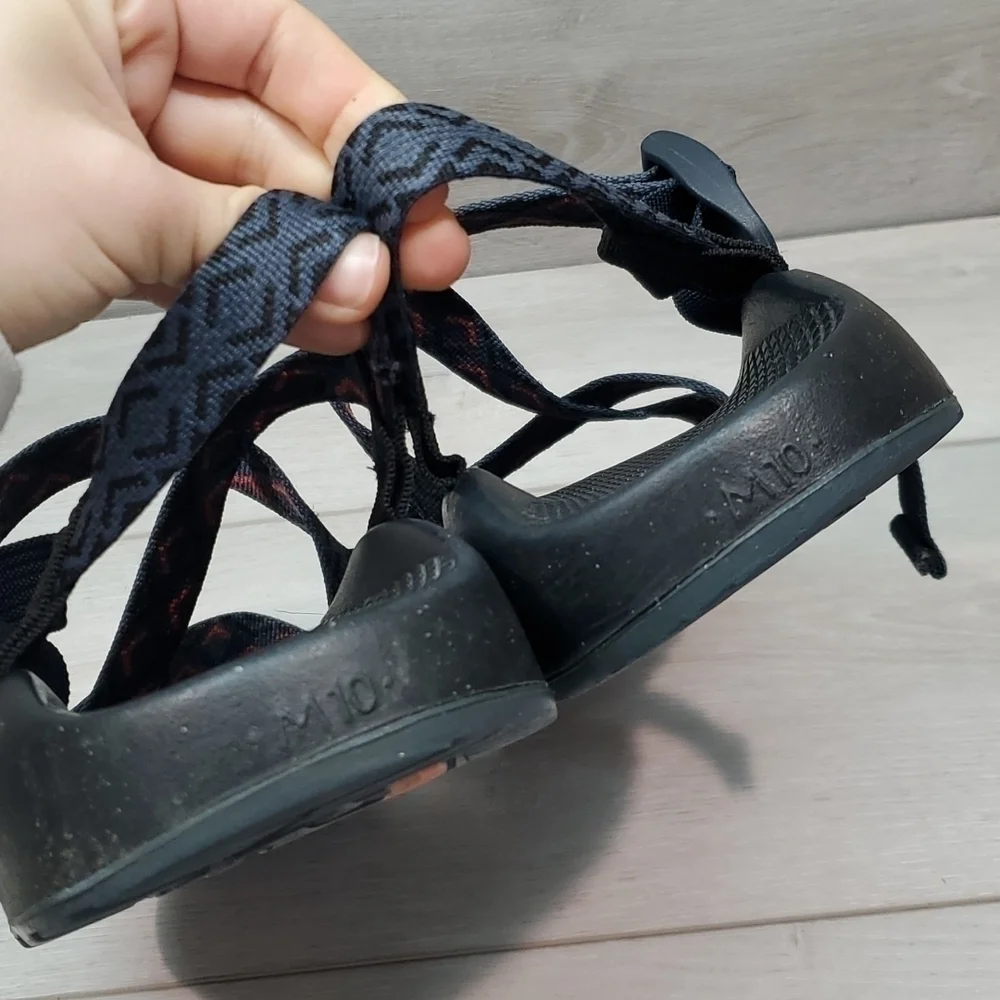 Chaco Mens Classic Z/2 Outdoor Hiking Stepped Navy  Sandals shoes sz 10